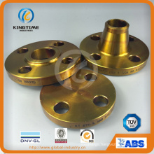 Carbon Steel Wn RF Flange Forged Flange with Yellow Coating (KT0017)
